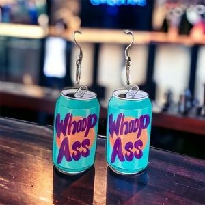 New can of whoop earrings